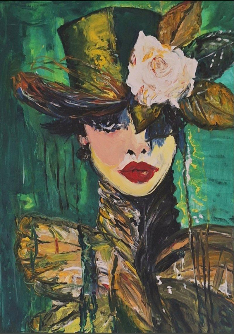 Butterfly woman, Painting ZazaRa