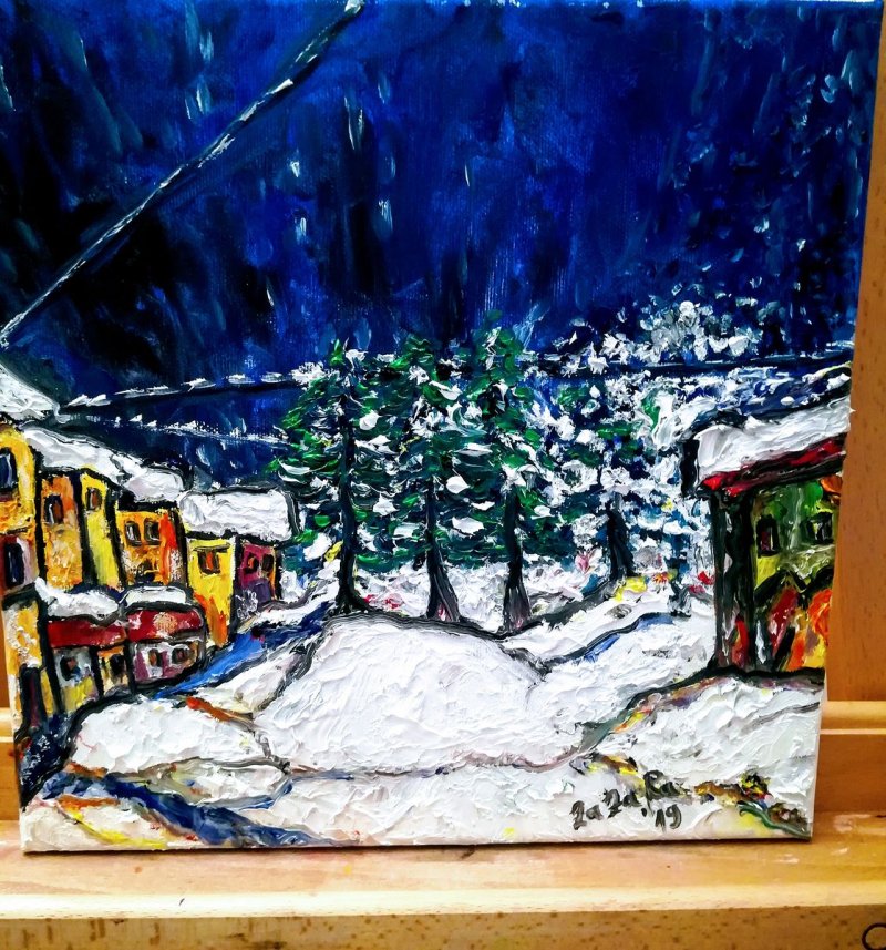 Zimska noc u Bosni, Slika Rajic Zorica