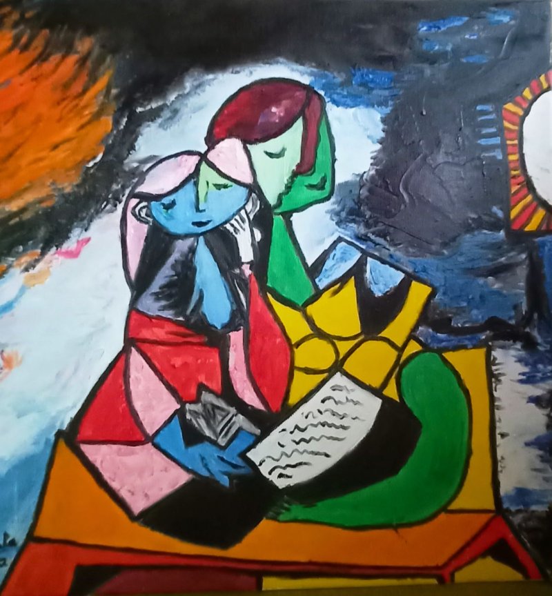 `La lecture`, Painting ZazaRa
