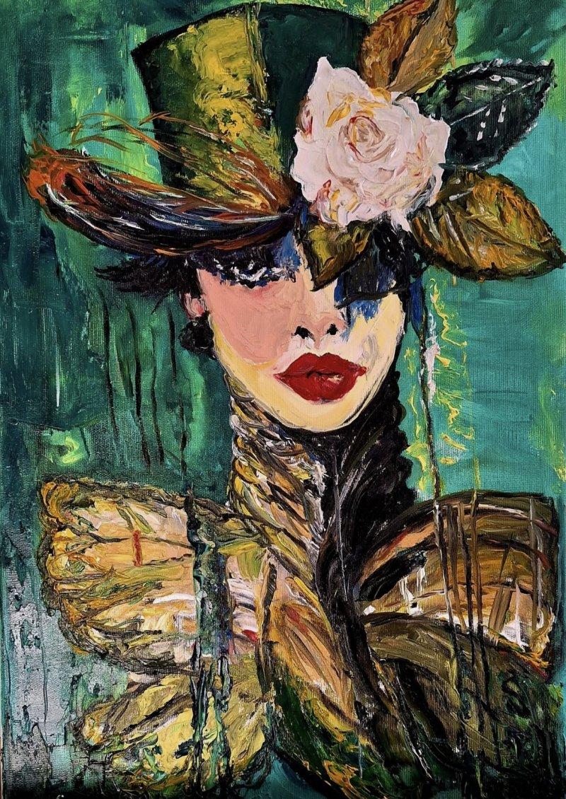 Butterfly woman, Painting ZazaRa