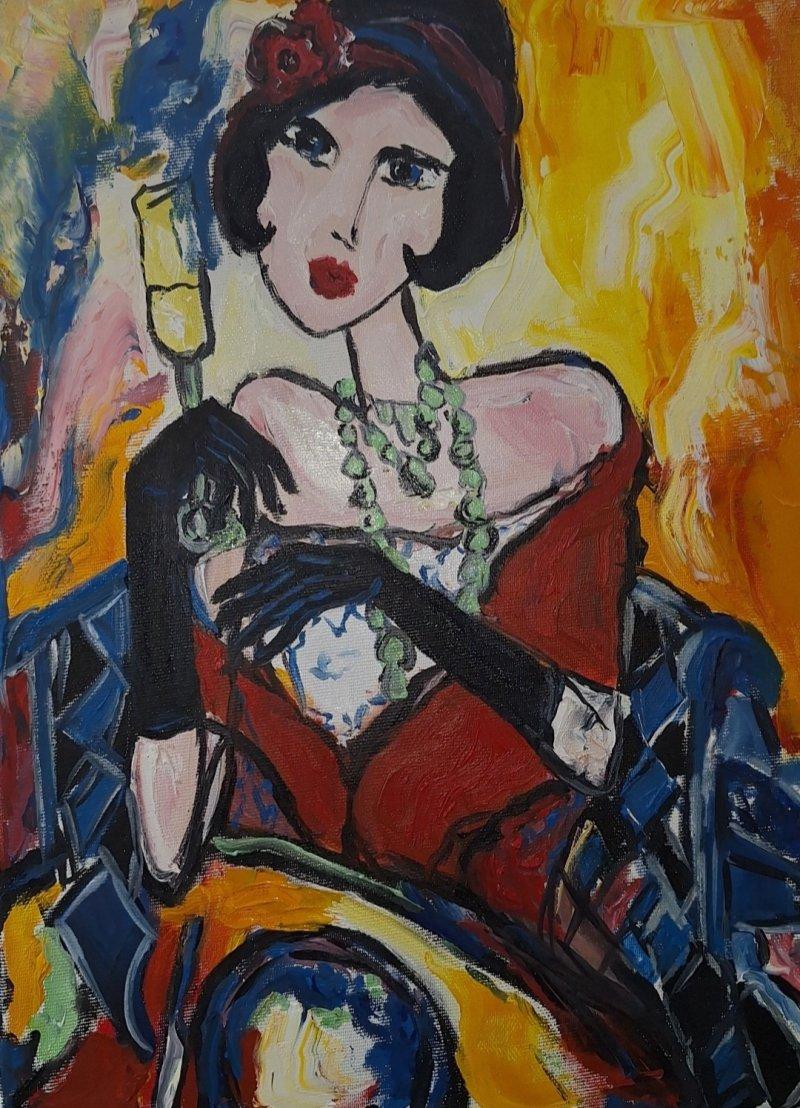 Cabare lady, Painting ZazaRa