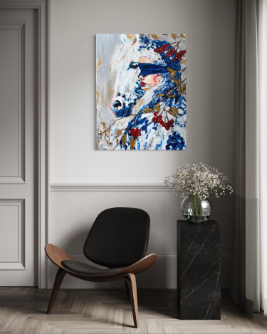 Silence in blue, Painting ZazaRa