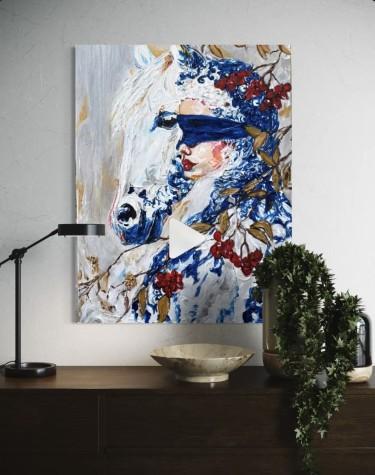 Silence in blue, Painting ZazaRa