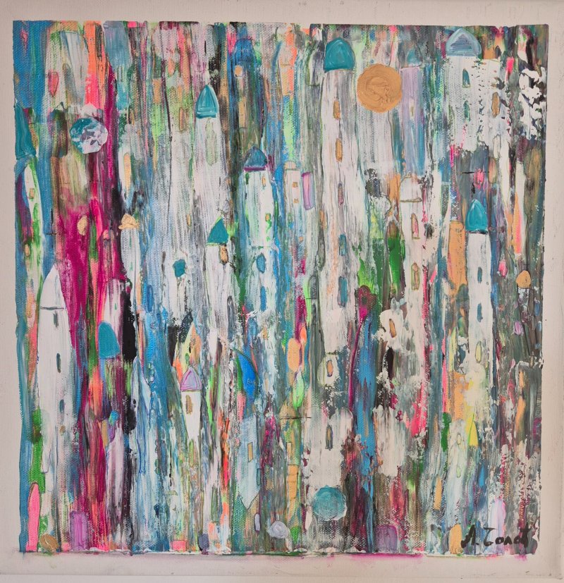 The city and summer, Painting Arielart