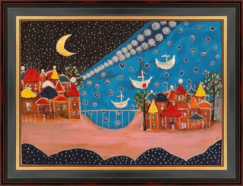 Mesec i more, Slika Arielart