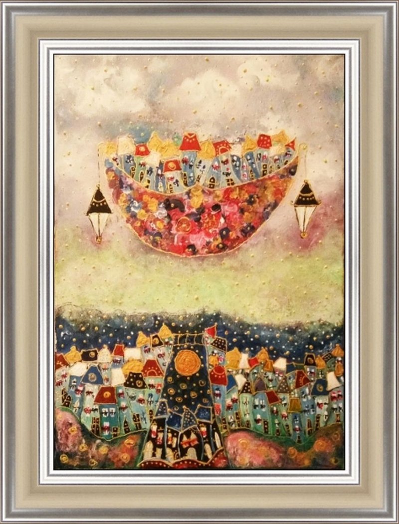 Moon dream, Painting Arielart