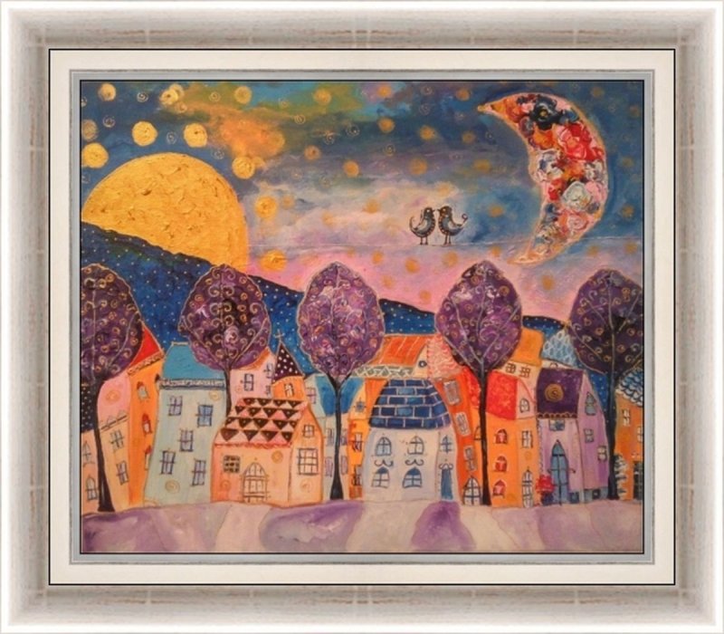 Between the Sun and the Moon, Painting Arielart