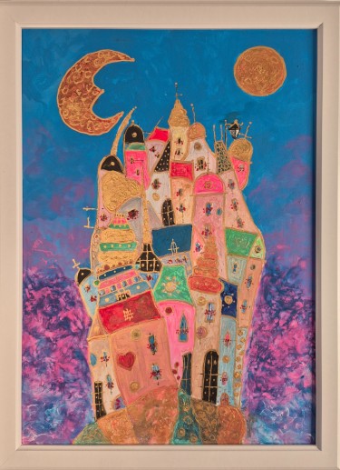 The moon waits for the sun, Painting Arielart