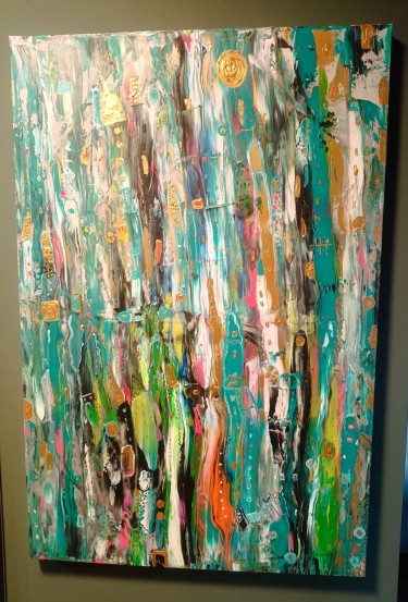 Green city, Painting Arielart