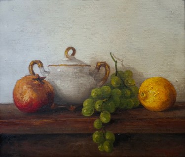 Still life with lemon, Painting Zeljko Ivanovic