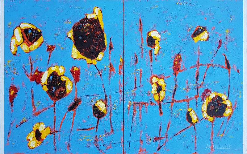 Sunflowers, Painting Nikolić Nikola