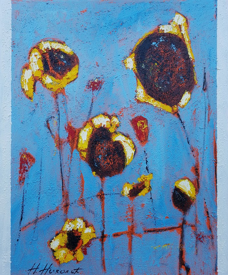 Sunflowers, Painting Nikolić Nikola