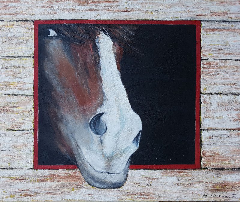 horse, Painting Nikolić Nikola