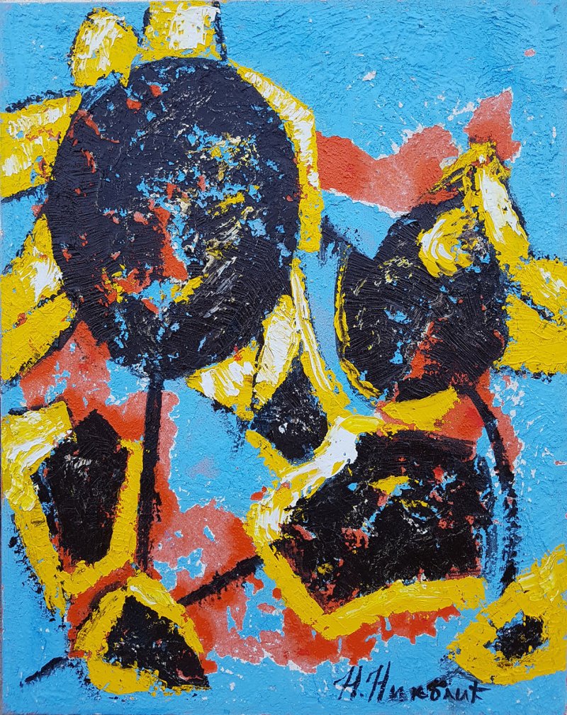 sunflowers, Painting Nikolić Nikola
