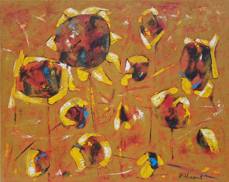 sunflowers, Painting Nikolić Nikola
