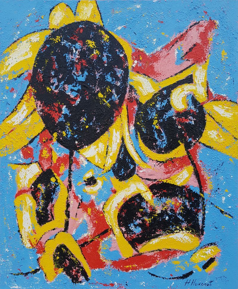 sunflowers, Painting Nikolić Nikola