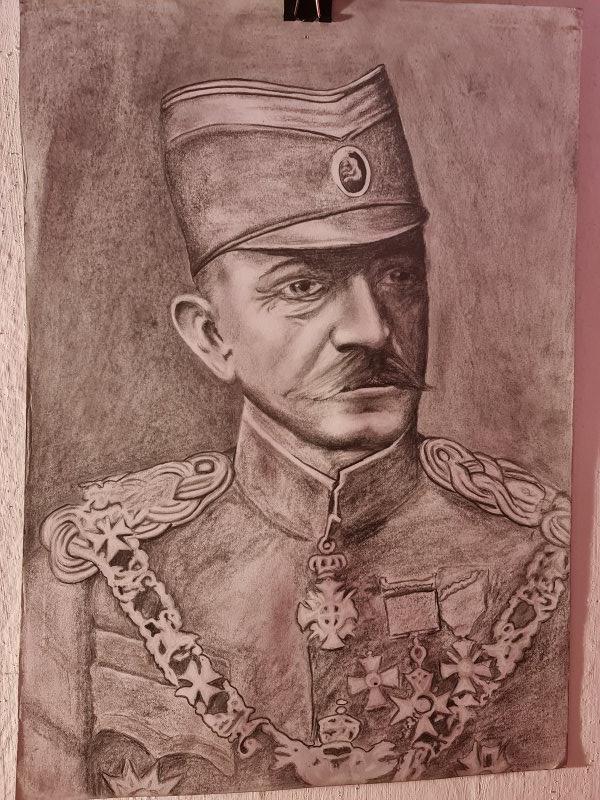 Vojvoda Živojin Mišić, Crtež Peranovic Branislav