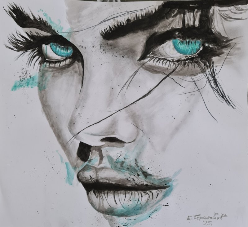Without a name, Painting Peranovic Branislav