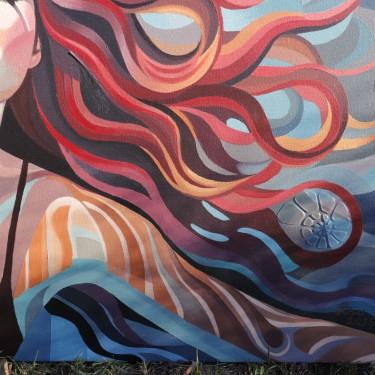 Dance of Fire and Water - Karolina, Painting Zuzana Murenji Domonkos