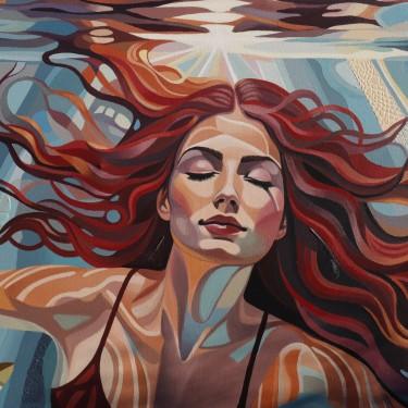 Dance of Fire and Water - Karolina, Painting Zuzana Murenji Domonkos