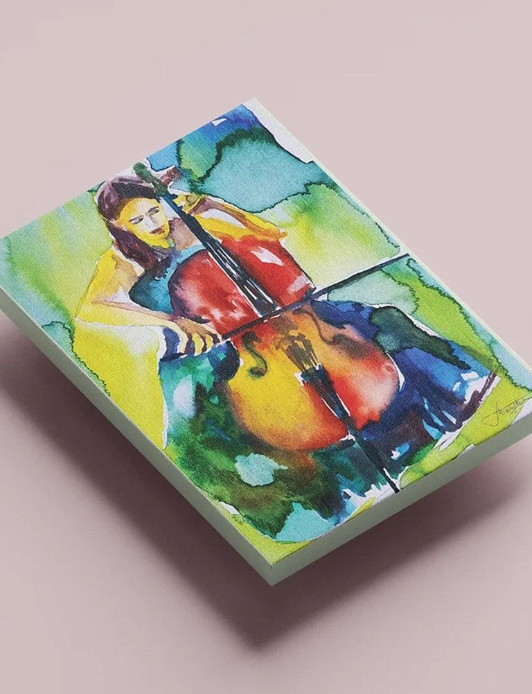 Violončelo, Slika Andjela Miloševic