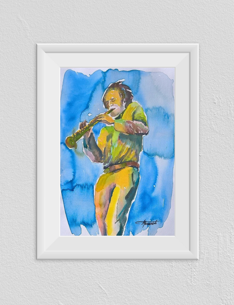Clarinet, Painting Andjela Miloševic