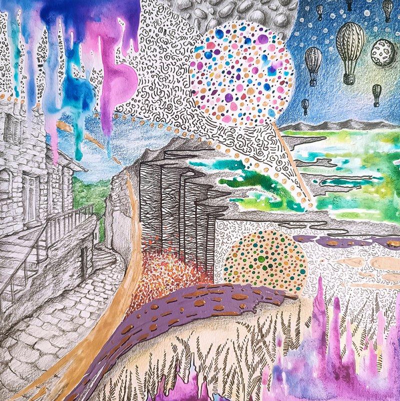 Accepting calmness, Painting Andjela Miloševic