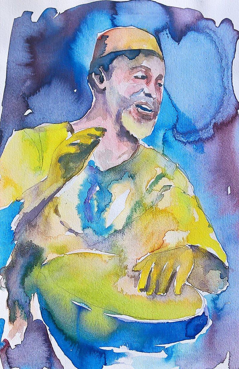 Timpani - Musicians, Painting Andjela Miloševic