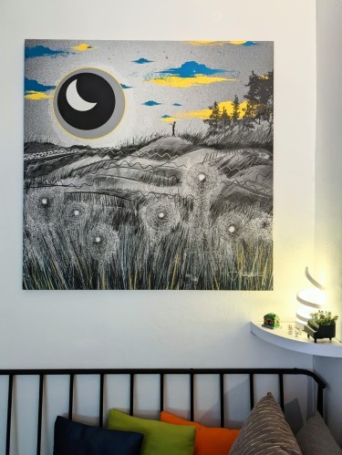 Night horizon, Digital Art Andjela Miloševic