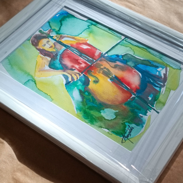 Cello, Painting Andjela Miloševic