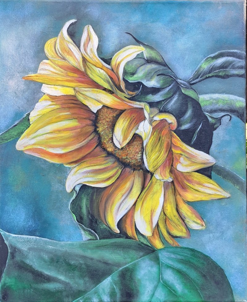 Sunflower, Painting Križanović Marijana