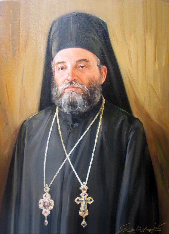 Portret Vladike Lukijana, Slika Portreti, Sretenovic Miroljub
