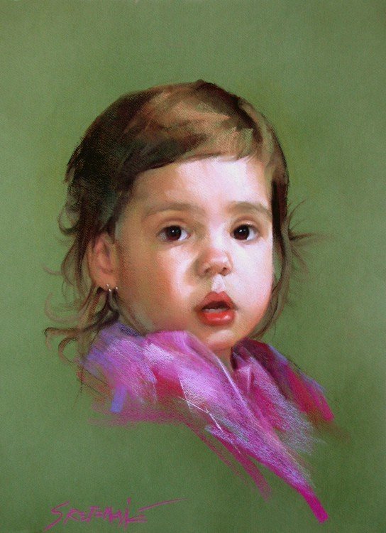 Portret devojcice, Slika Portreti, Sretenovic Miroljub