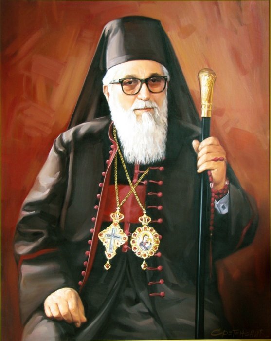 Portrait, Mitropolit Nikolaj, Painting Portreti, Sretenovic Miroljub