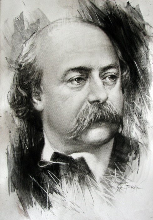 Portrait, Flober, Painting Portreti, Sretenovic Miroljub
