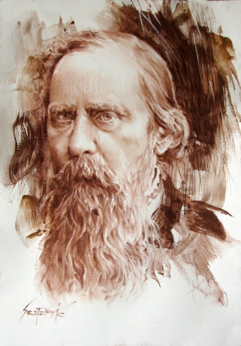 Saltukov Cshedrin, portrait, Painting Portreti, Sretenovic Miroljub