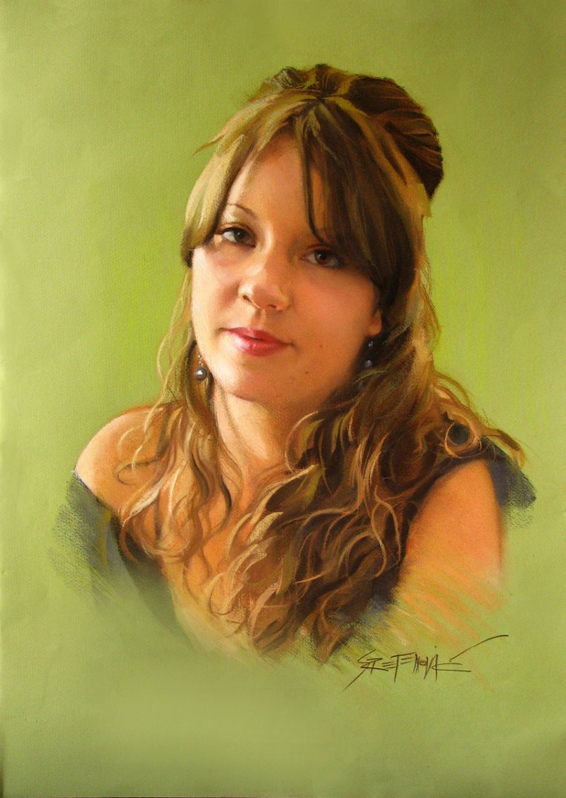 Portret07, Slika Portreti, Sretenovic Miroljub