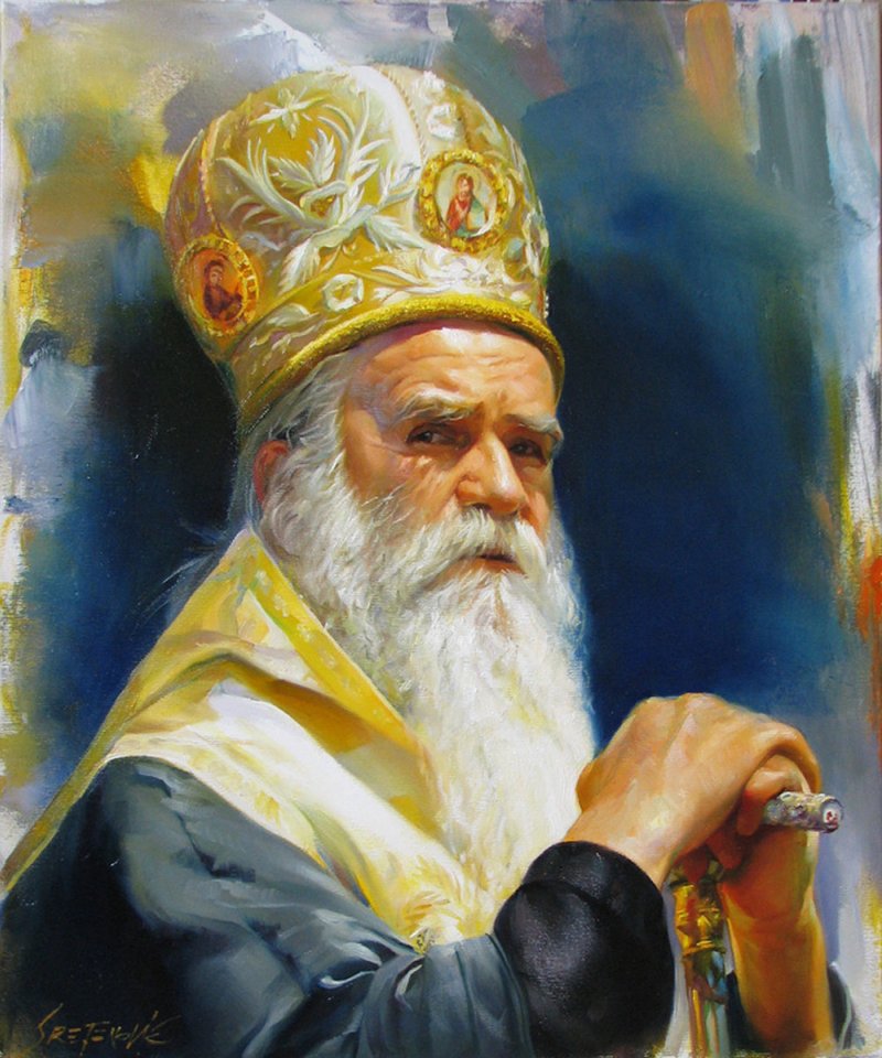 Metropolitan, Painting Portreti, Sretenovic Miroljub