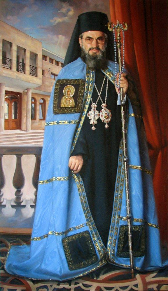 Portrait, Vladika Jovan09, Painting Portreti, Sretenovic Miroljub