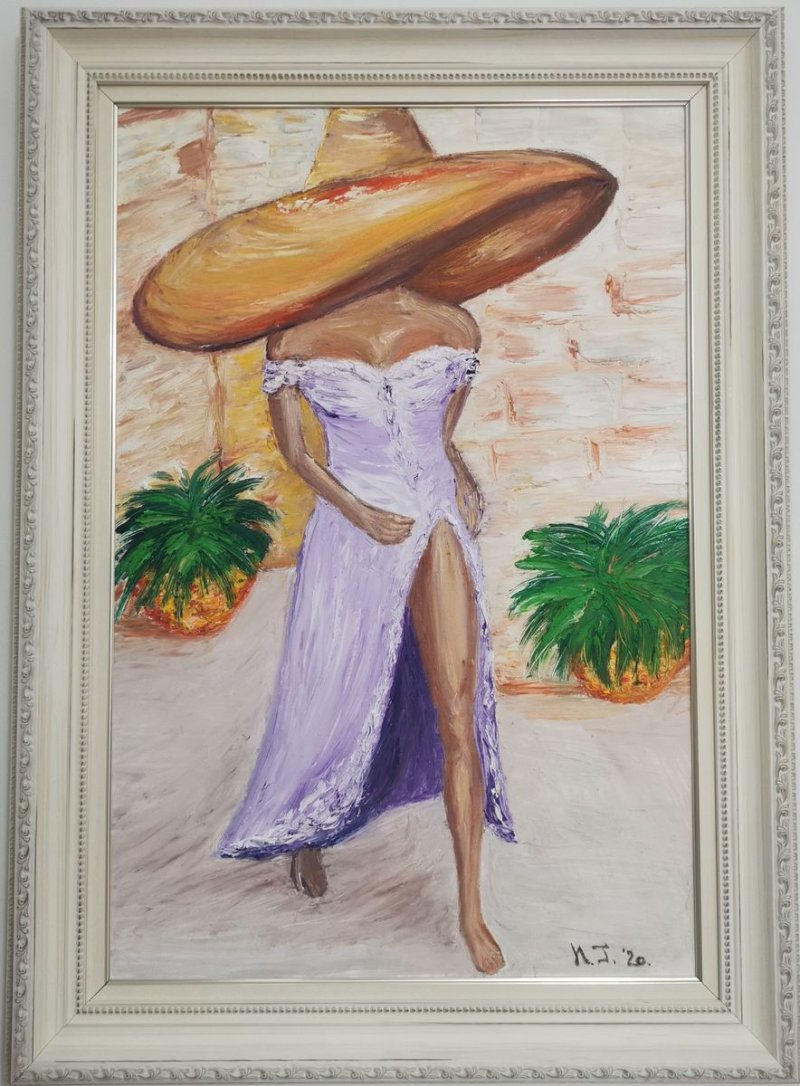 Summer girl, Painting Nikolina Generalović