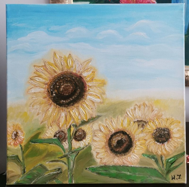 Sunflowers, Painting Nikolina Generalović
