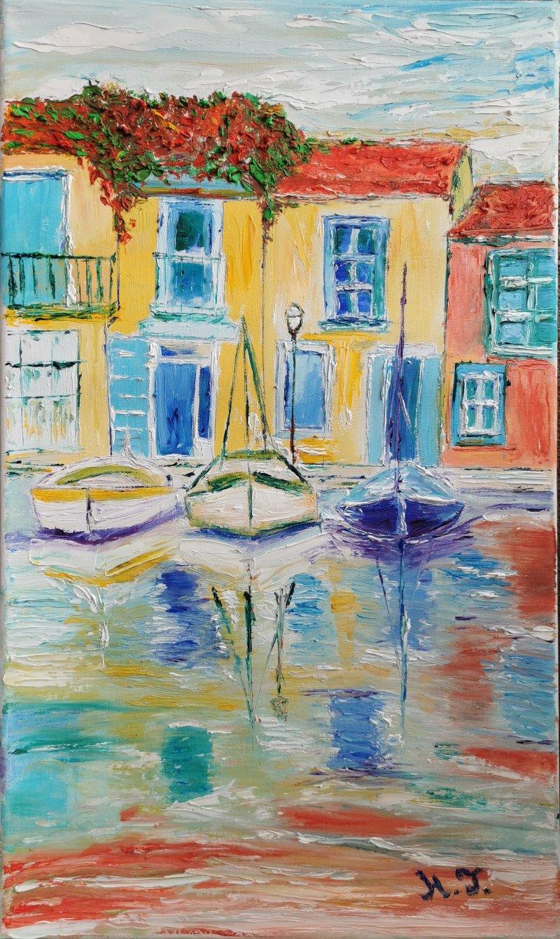 Mediterranean houses, Painting Nikolina Generalović