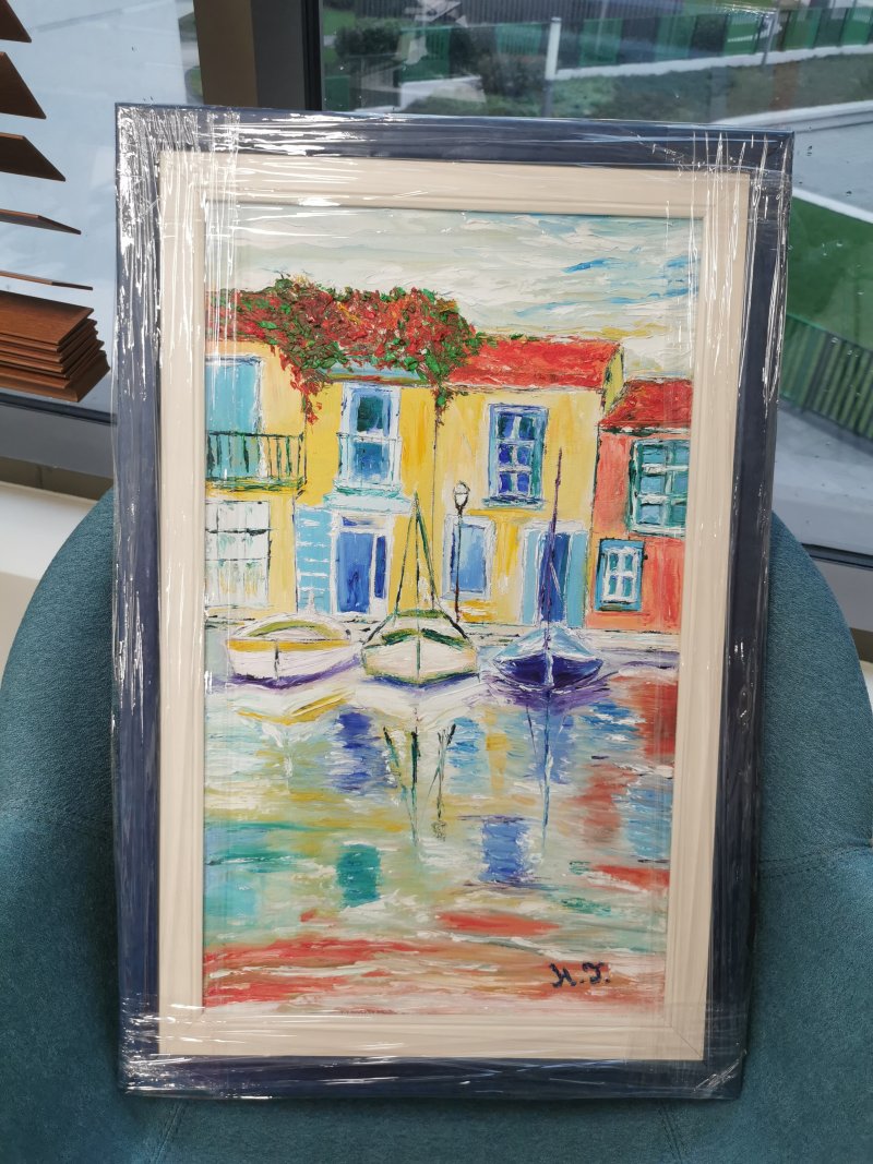 Mediterranean houses, Painting Nikolina Generalović