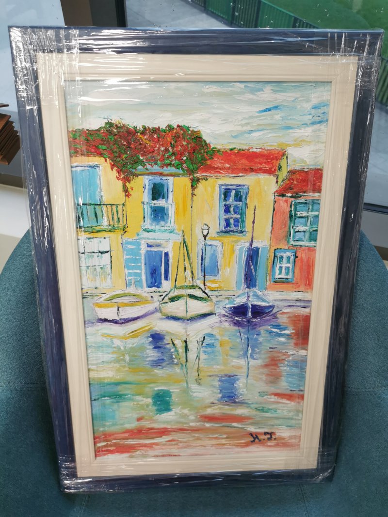 Mediterranean houses, Painting Nikolina Generalović