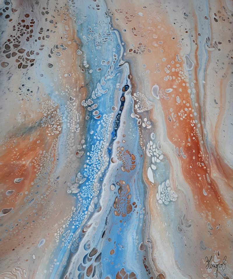 Abstraction - Metamorphosis 125 FC - 50cm x 60cm, Painting Čokulov Zoran