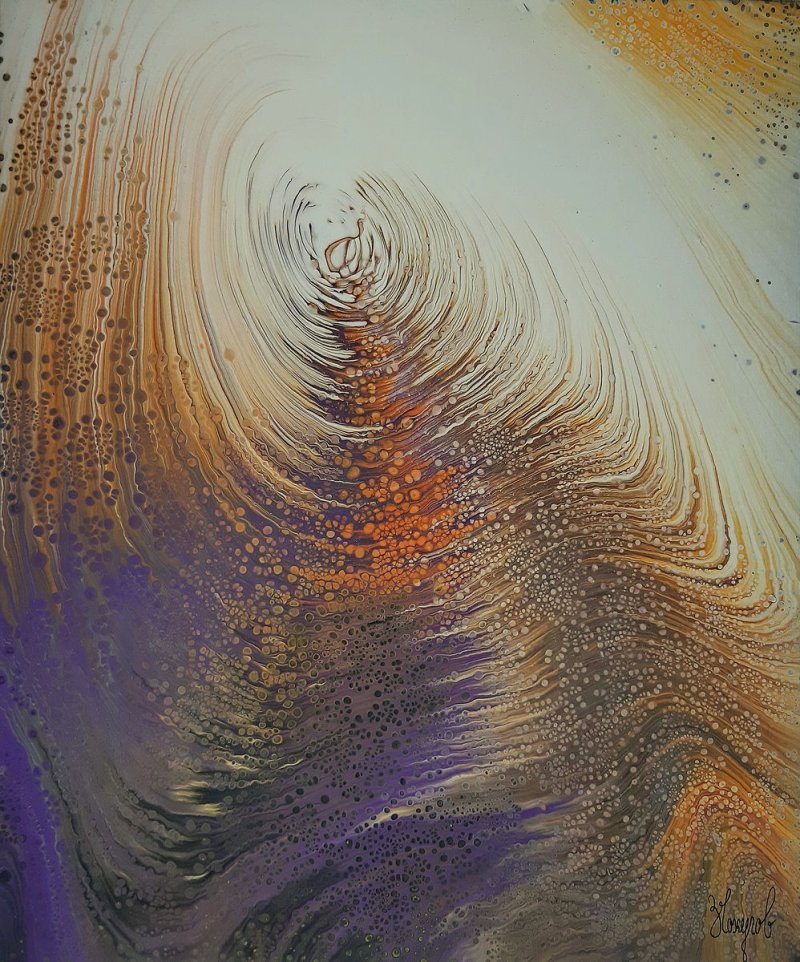 Apstrakcija - Metamorphosis 097 SL - 50cm x 60cm, Slika Čokulov Zoran