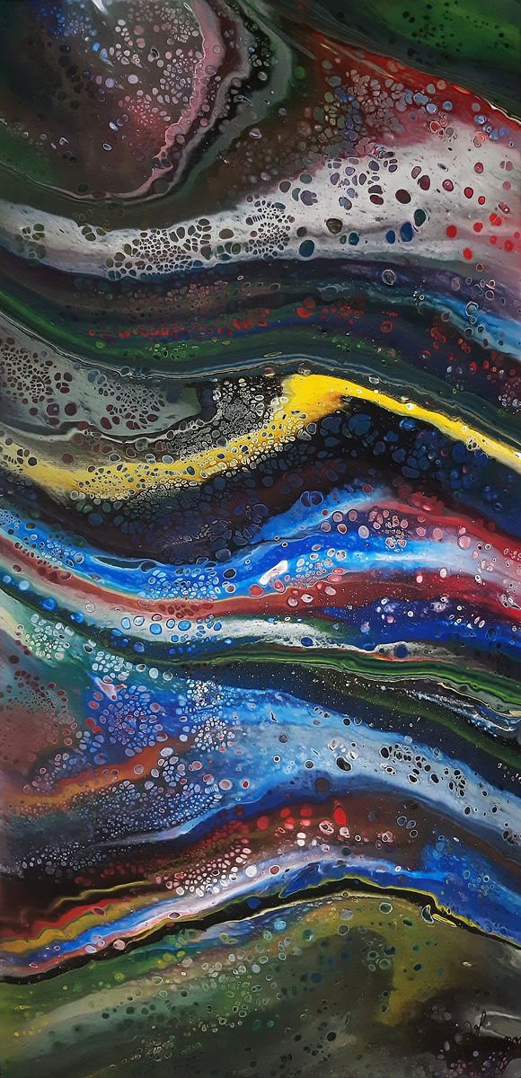 Abstraction - Metamorphosis 103 FC - 30cm x 60cm, Painting Čokulov Zoran