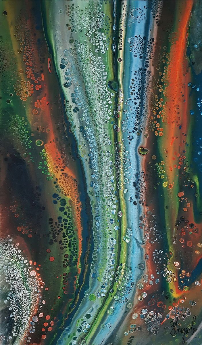 Abstraction - Metamorphosis 104 FC - 30cm x 50cm, Painting Čokulov Zoran
