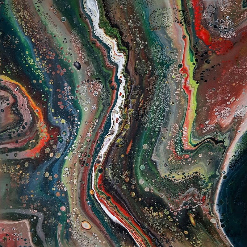 Apstrakcija - Metamorphosis 112 FC - 60cm x 60cm, Slika Čokulov Zoran
