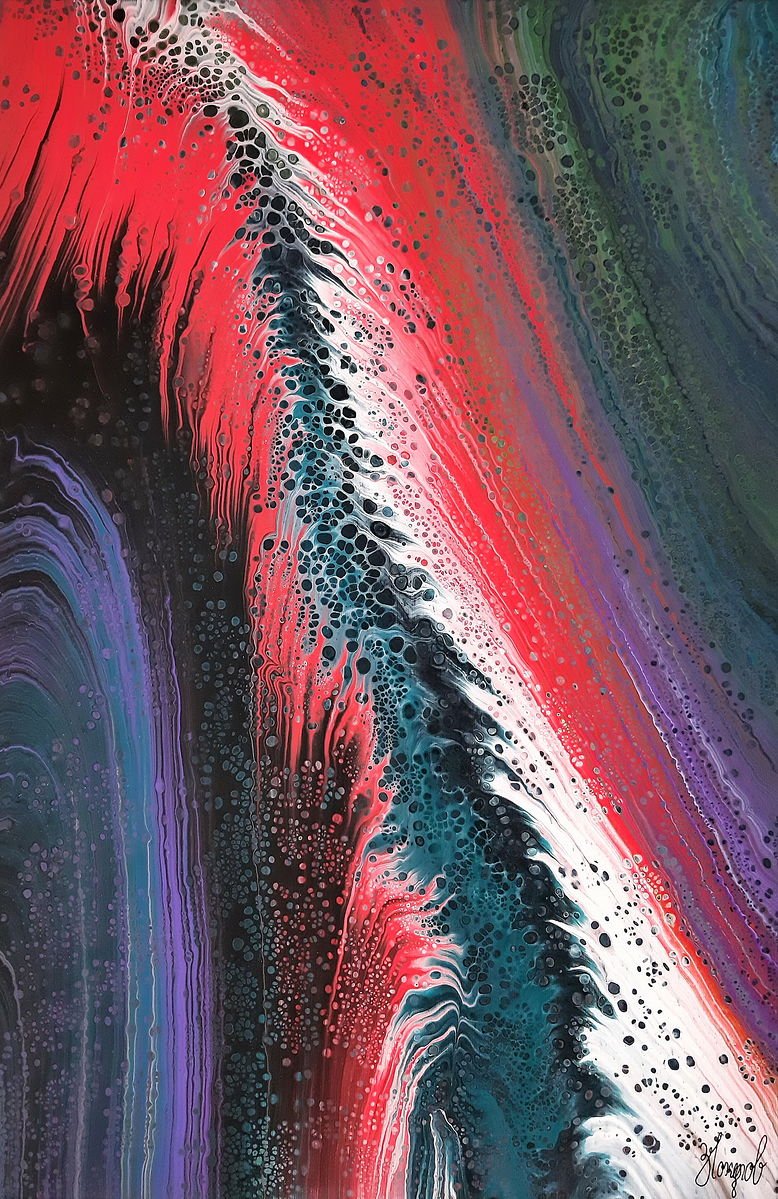 Abstraction - Metamorphosis 114 SL - 40cm x 60cm, Painting Čokulov Zoran
